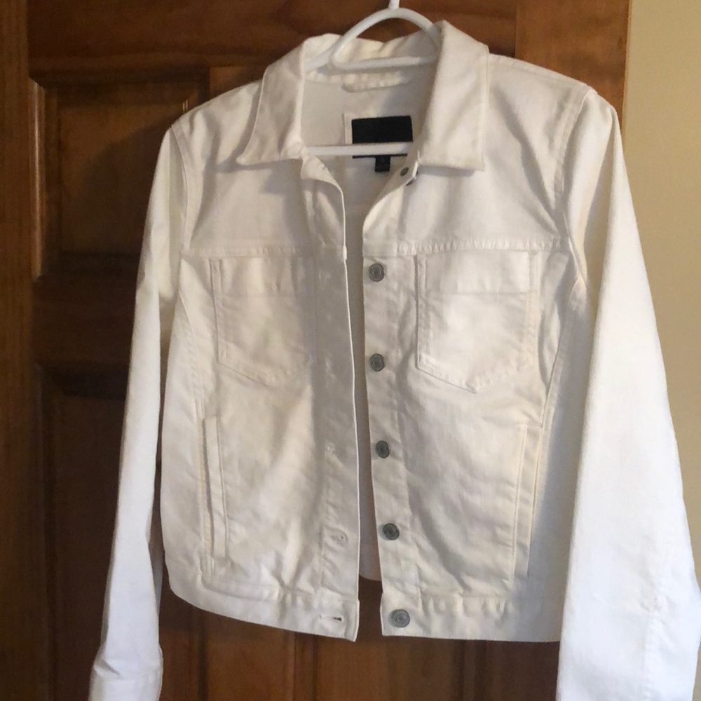 Banana republic white jean jacket